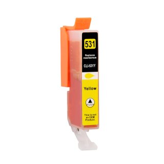 DC / D&C komp. Druckerpatronen zu Canon Pixma TS 8750 8750a 8751 8751a Canon CLI-531Y XL Yellow